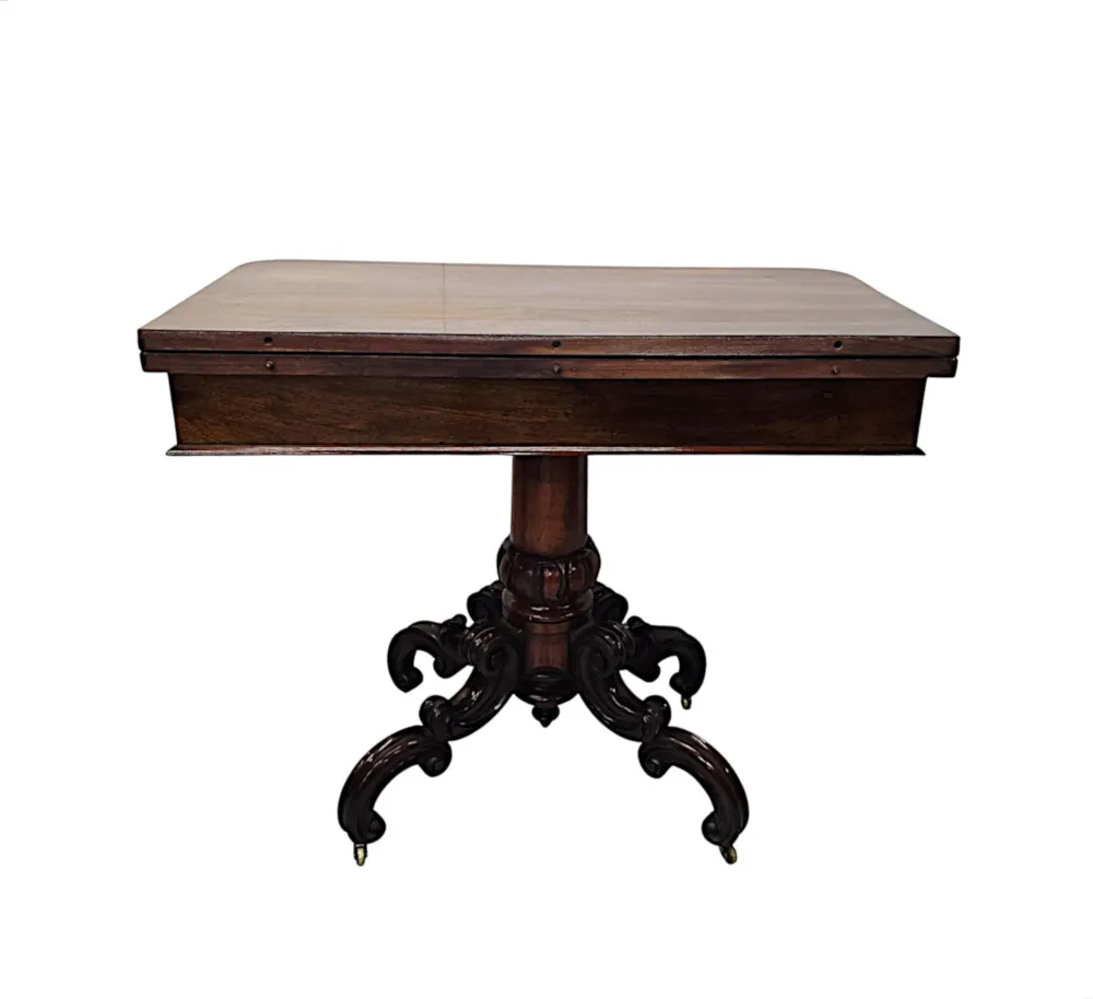A Fabulous Pair of 19th Century Irish Turnover Leaf Tea Tables