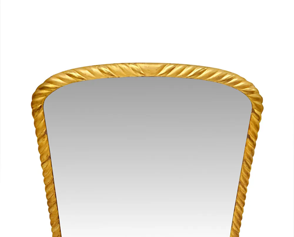 A Fabulous 19th Century Elegant Giltwood Archtop Overmantel Mirror