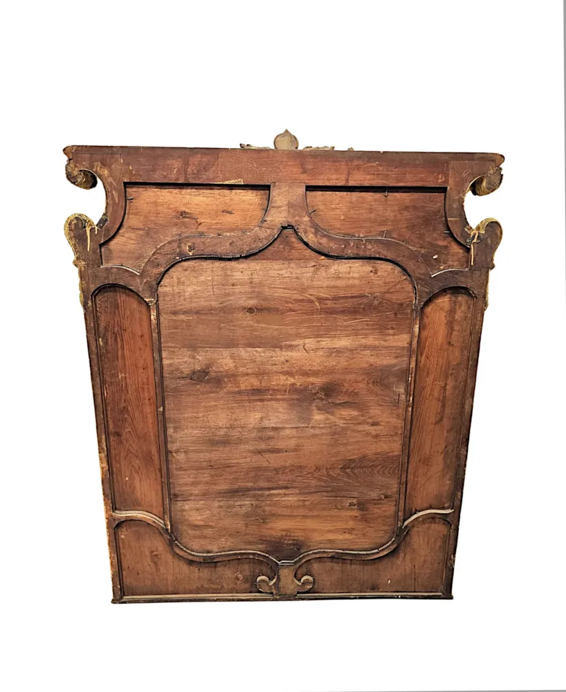  A Very Rare and Impressive 19th Century Giltwood Margin Overmantel Mirror