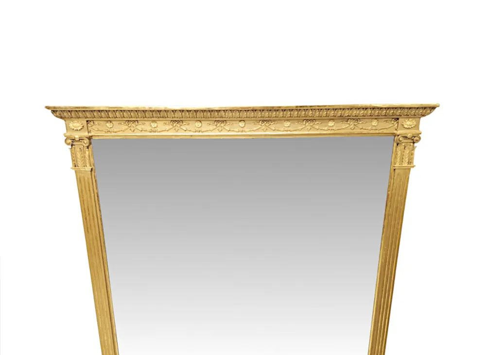 A Very Fine 19th Century Giltwood Overmantel Mirror
