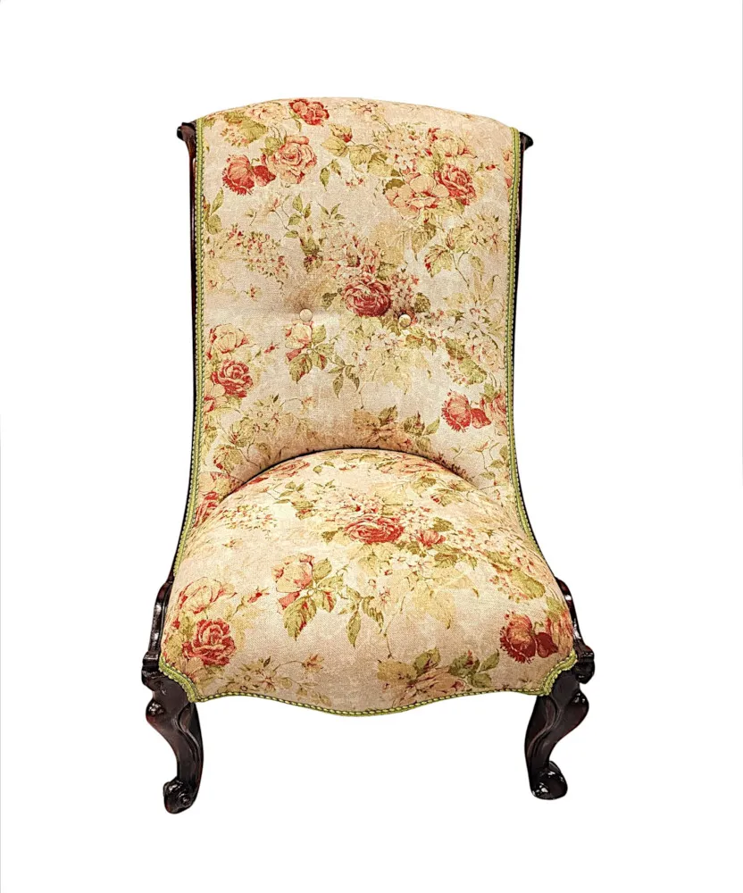 A Fabulous Fully Restored 19th Century Nursing Chair