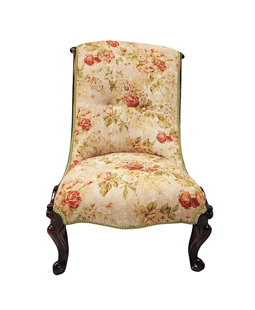 A Fabulous Fully Restored 19th Century Nursing Chair