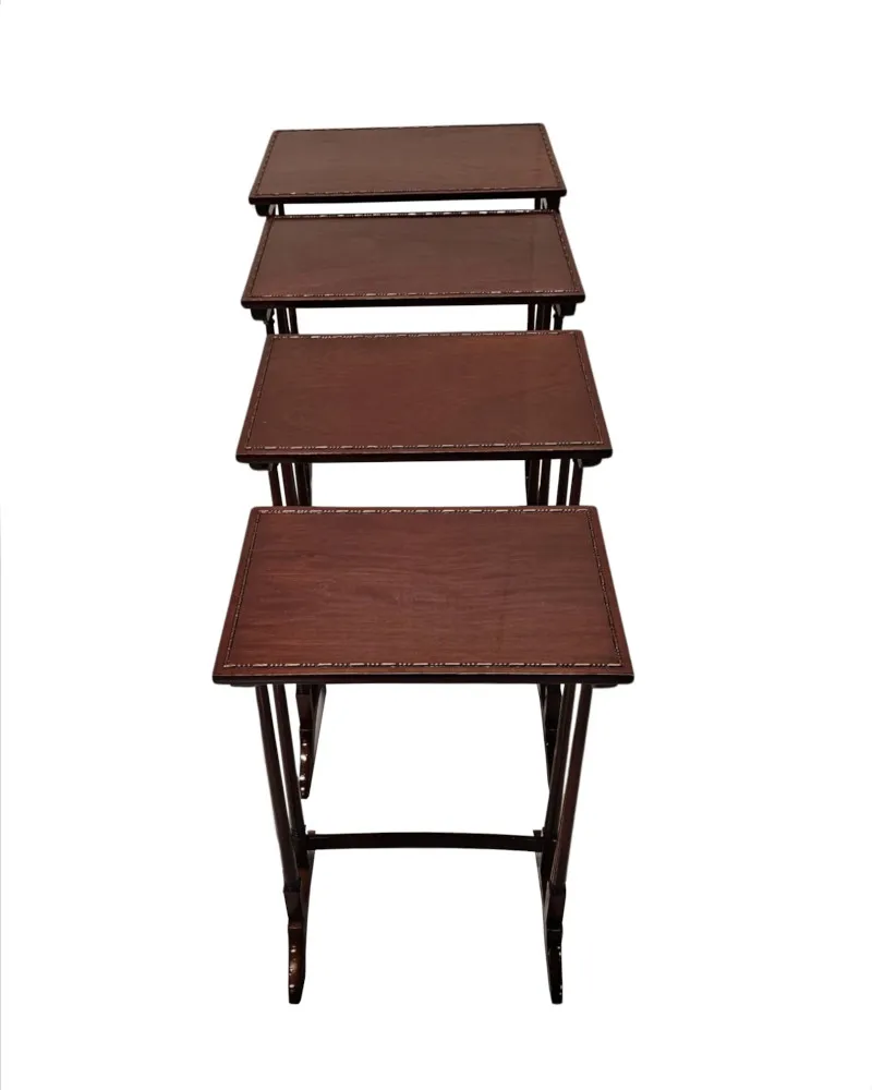  A Very Fine Fully Restored Edwardian Nest of Four Tables