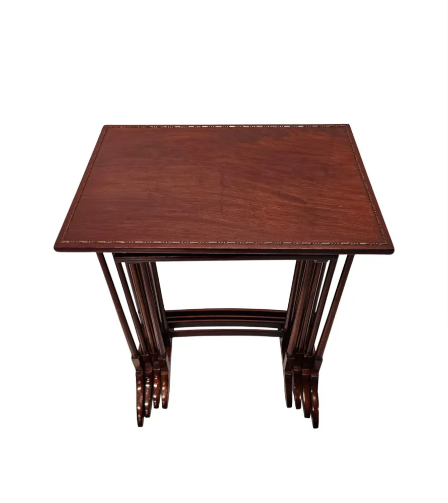  A Very Fine Fully Restored Edwardian Nest of Four Tables