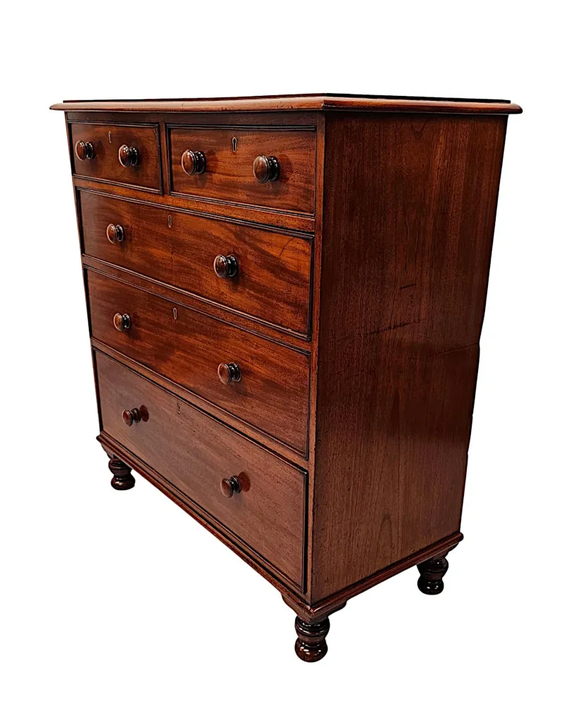 A Very Fine Irish Early 19th Century Chest of Drawers