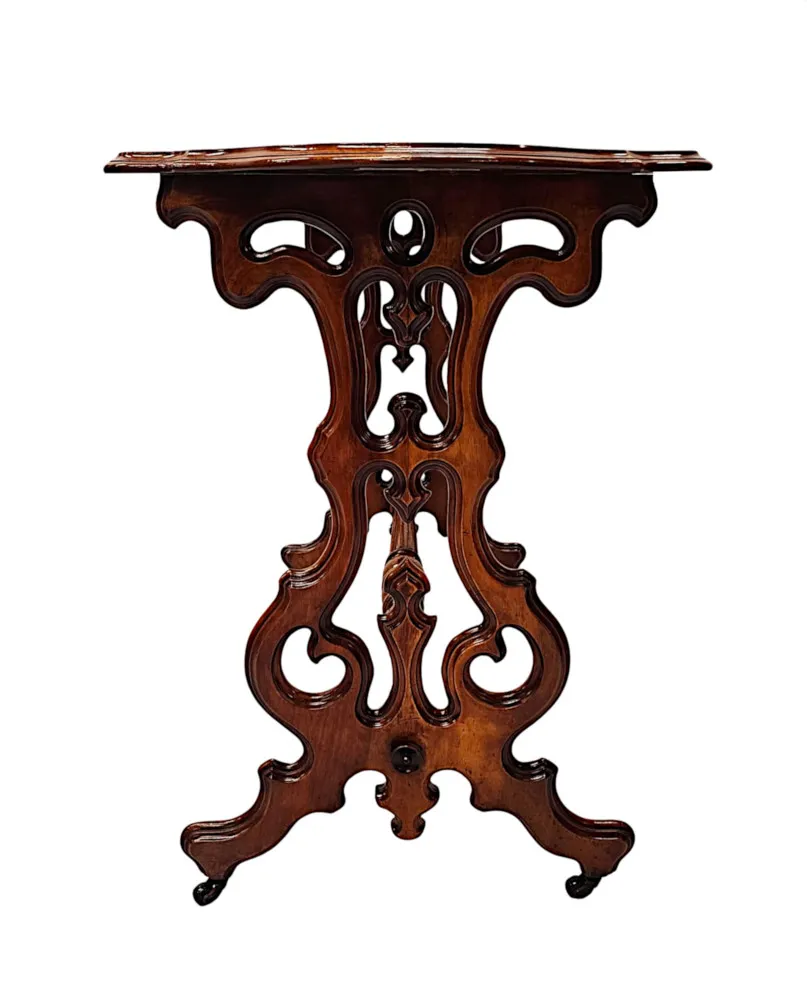 A Very Fine 19th Century Burr Walnut Centre or Side Table