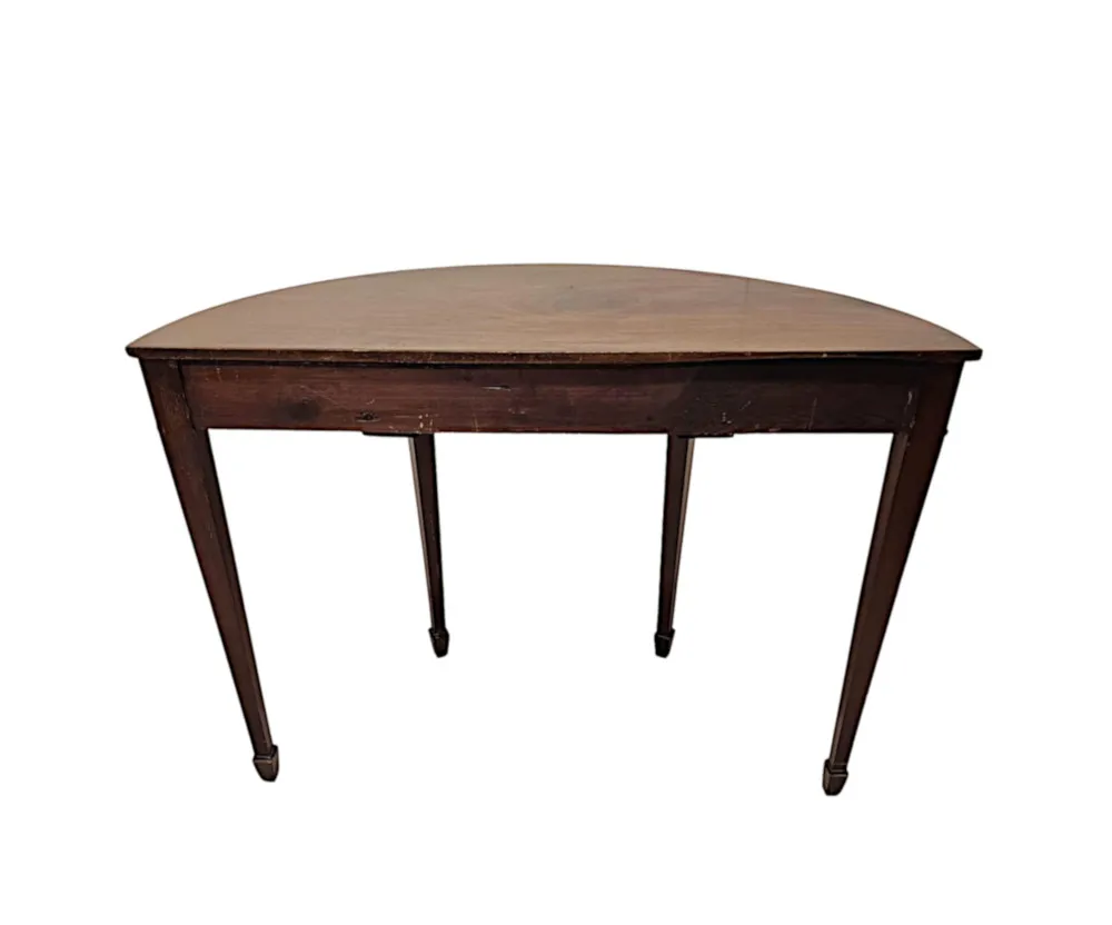 A Very Rare Pair of Late 19th Century Adams Design Demi-Lune Side or Console Tables