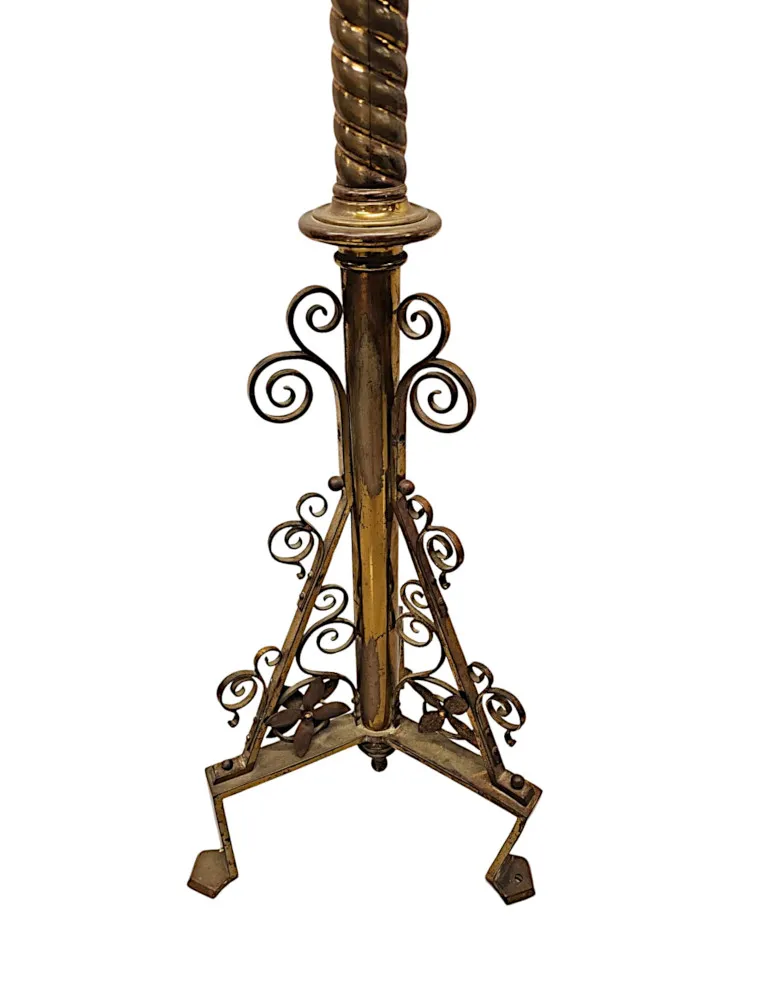  A Very Rare 19th Century Brass Church Lectern