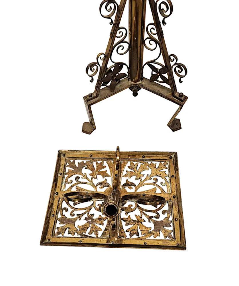  A Very Rare 19th Century Brass Church Lectern
