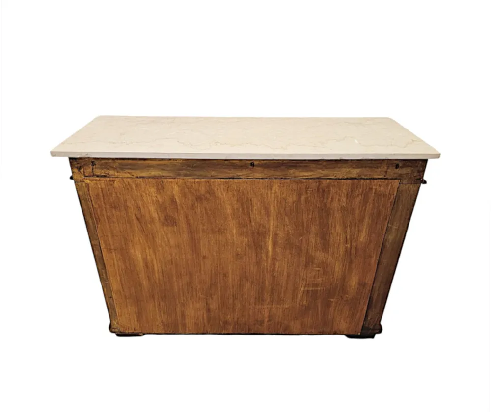 A Stunning 19th Century Marble Top Mirror Back Console Table