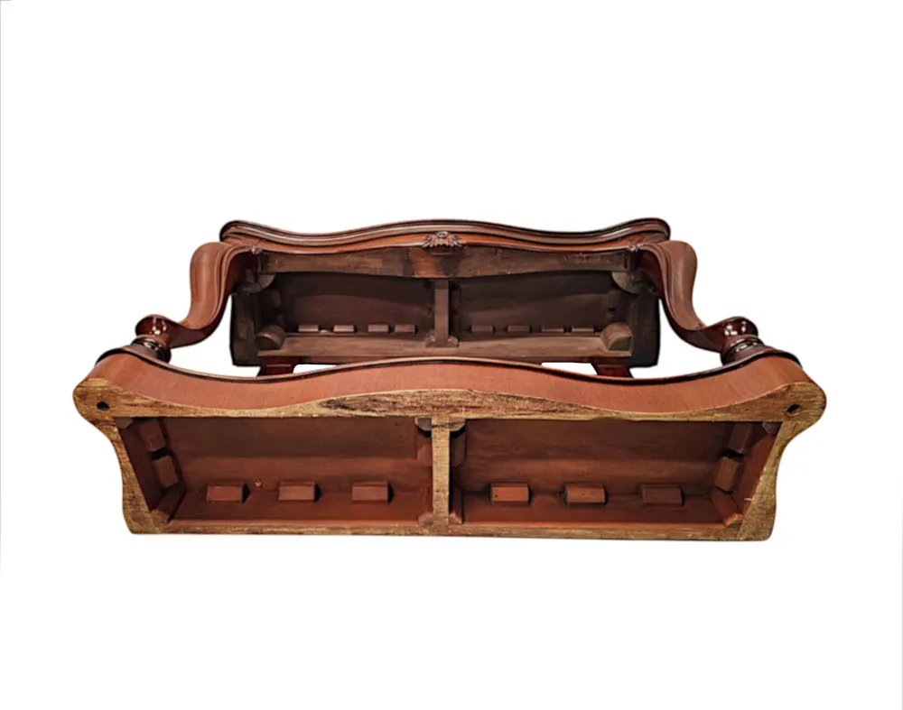  A Very Rare Pair of 19th Century Cabriole Leg Console Tables