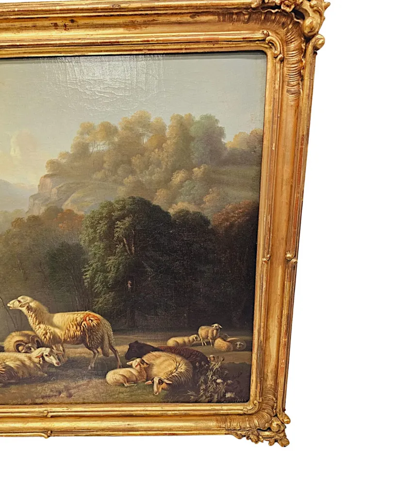 A Fabulous 19th Century Oil on Canvas Painting