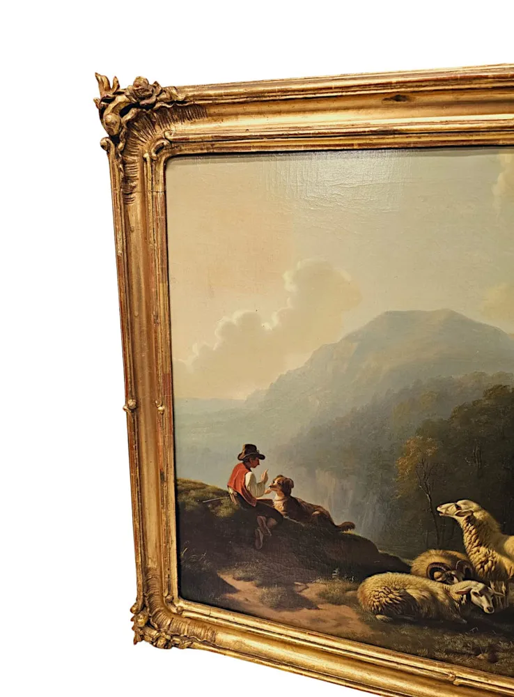 A Fabulous 19th Century Oil on Canvas Painting