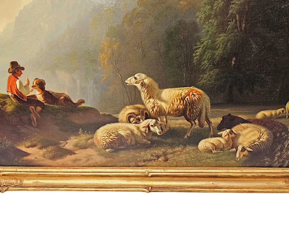 A Fabulous 19th Century Oil on Canvas Painting