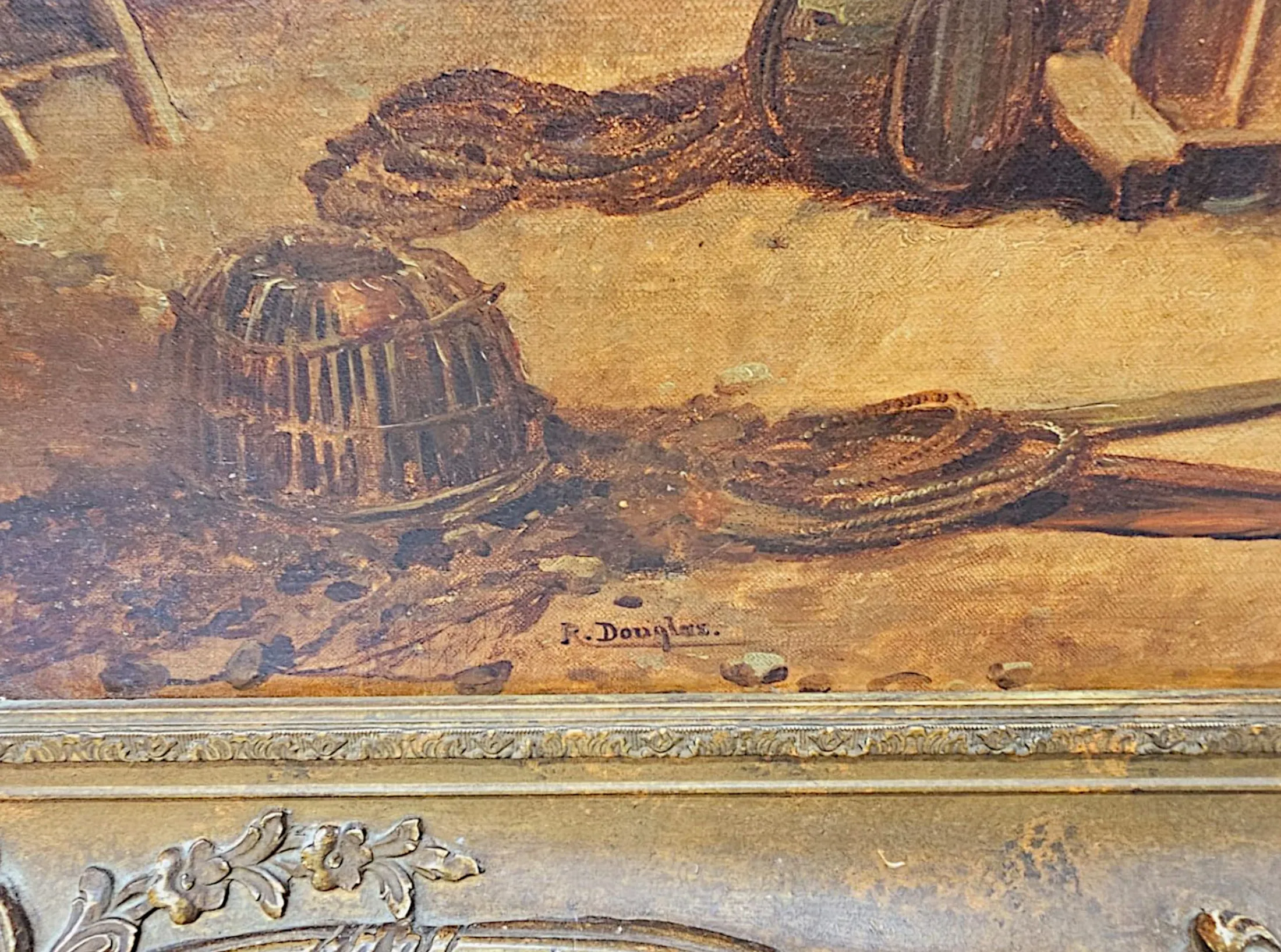  A Gorgeous 19th Century Oil on Canvas Painting by Rose Douglas