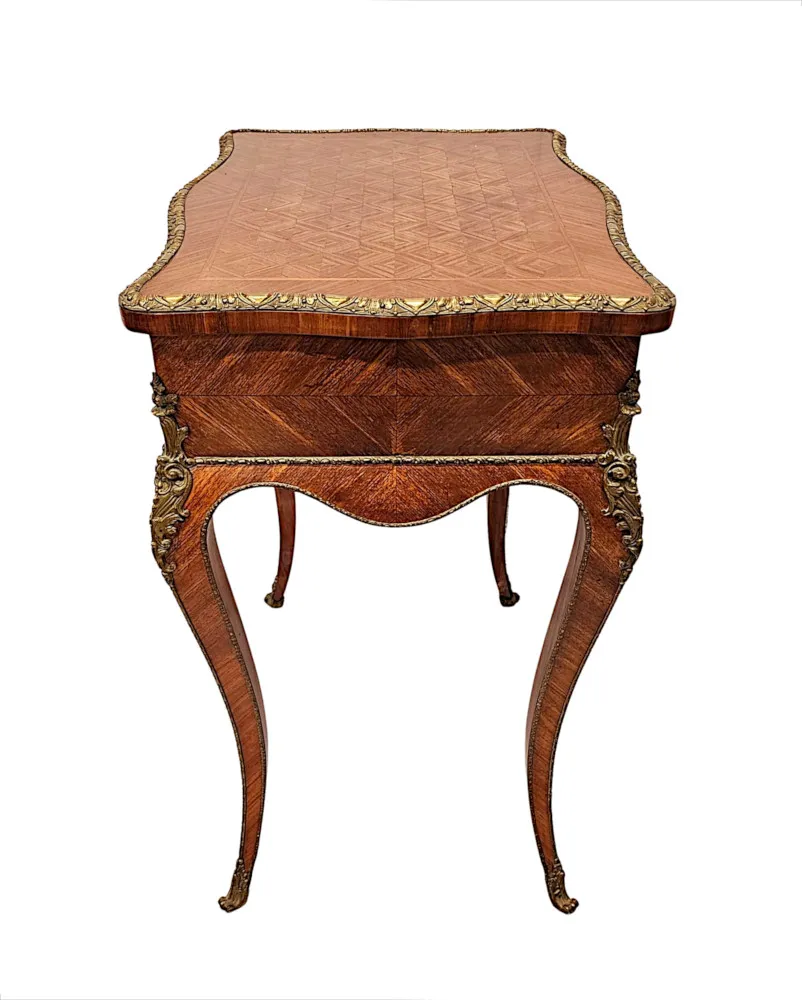 A Very Fine 19th Century Ormolu Mounted Side Table or Ladies Work Box 
