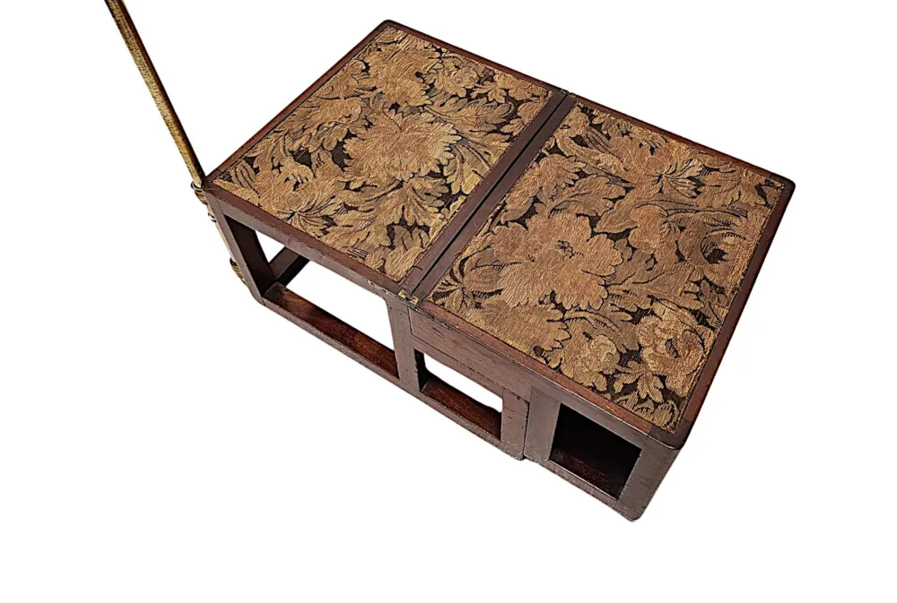  A Very Rare Early 19th Century Metamorphic Library Steps That Converts To A Footstool
