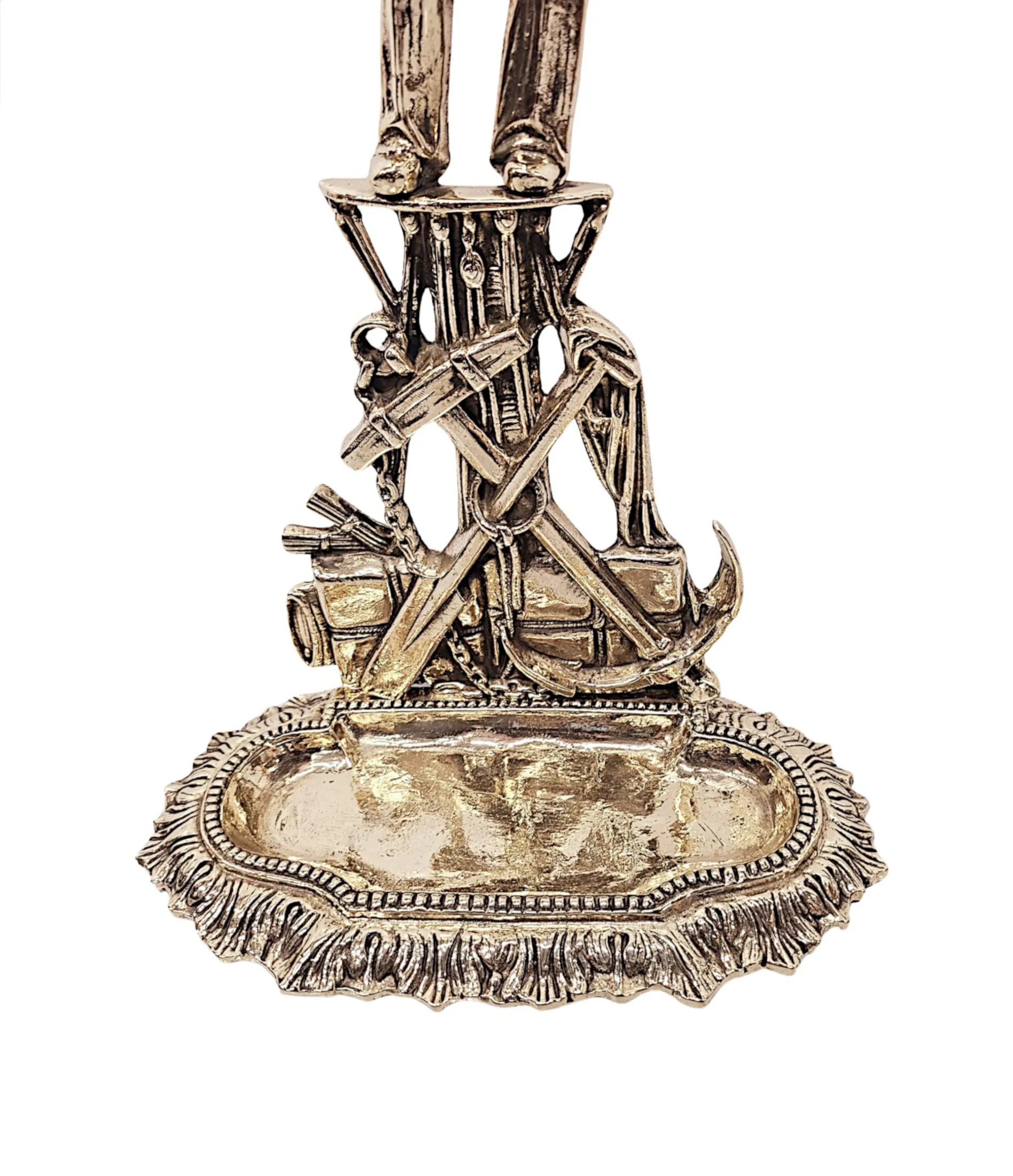 A Gorgeous Mid 20th Century Polished Brass Nautical Stick or Umbrella Stand