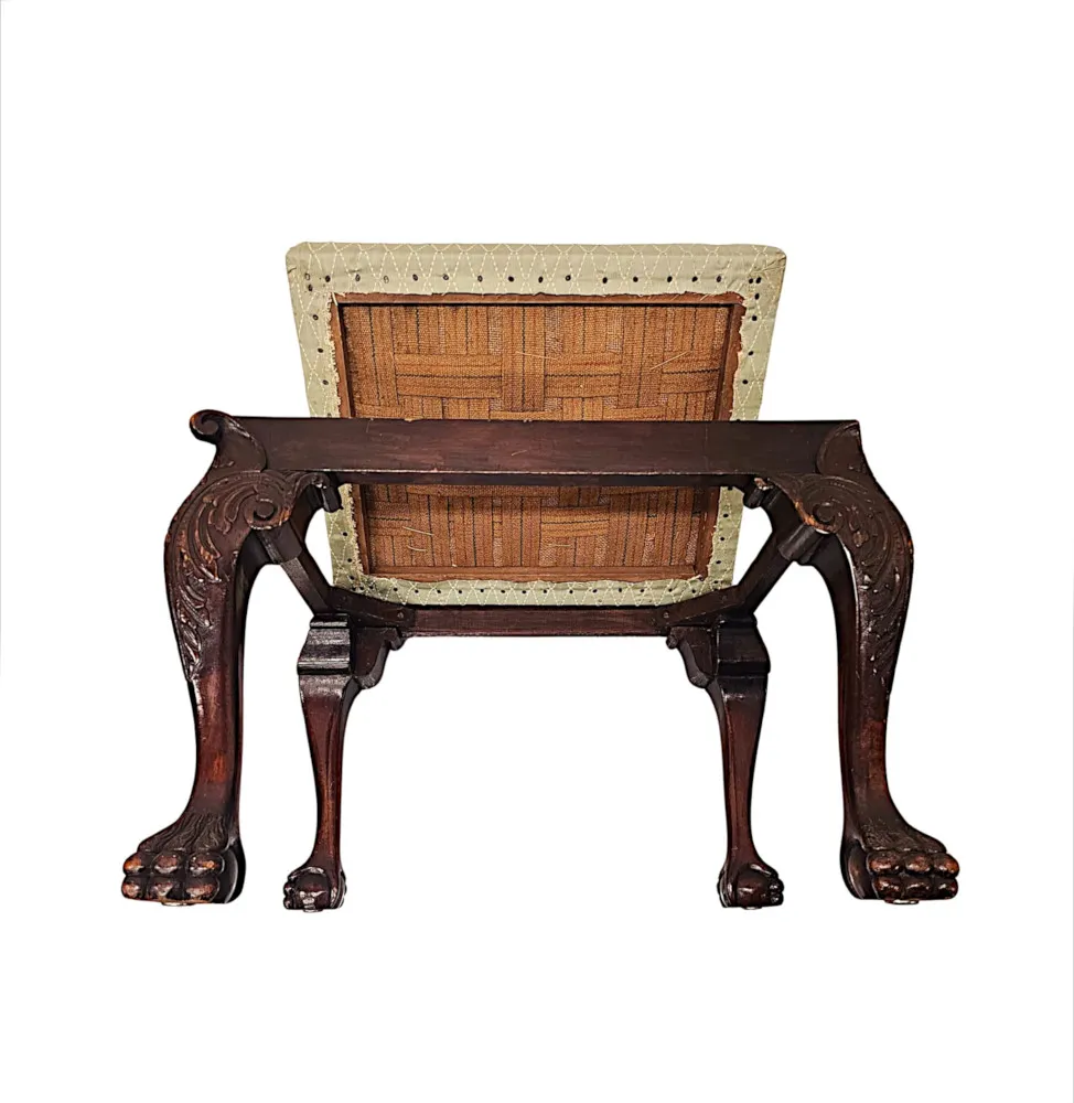 A Fabulous Early 20th Century Stool in the Georgian Irish Style