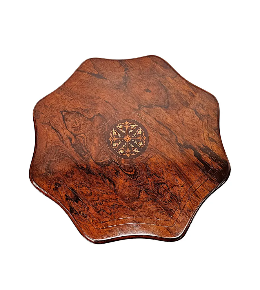 A Stunning Edwardian inlaid Occasional or Lamp Table