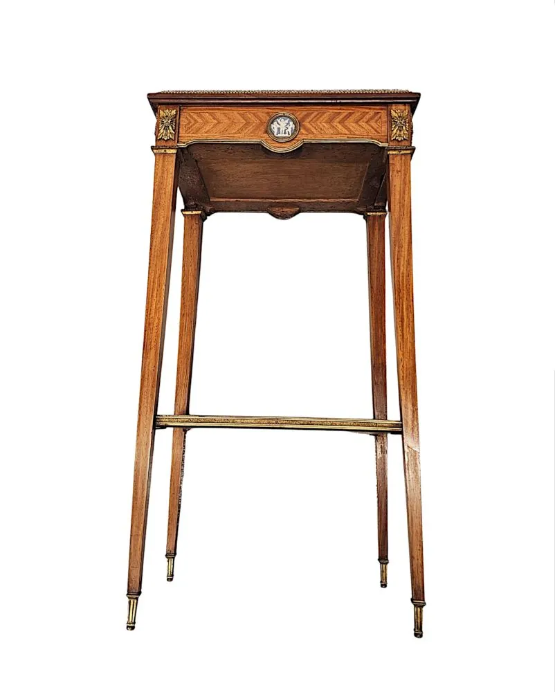 A Fabulous 19th Century Marble Top Ormolu Mounted Lamp Table
