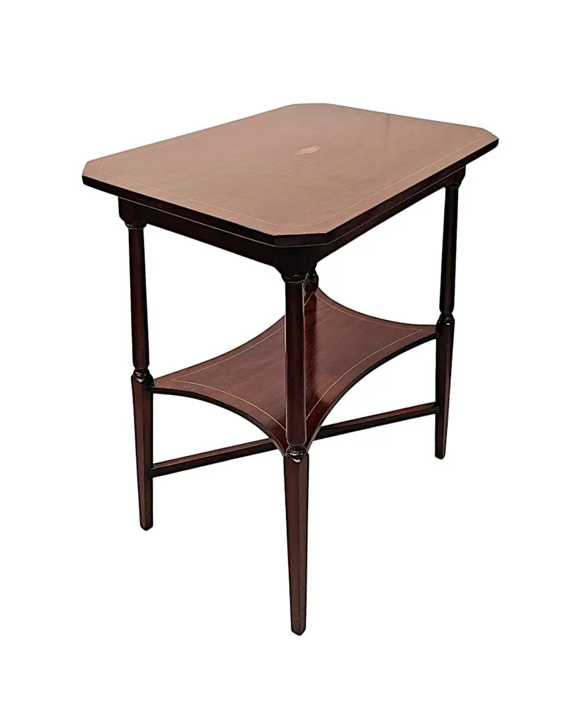  A Fabulous Edwardian Inlaid Occasional or Lamp Table