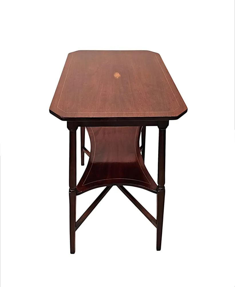  A Fabulous Edwardian Inlaid Occasional or Lamp Table