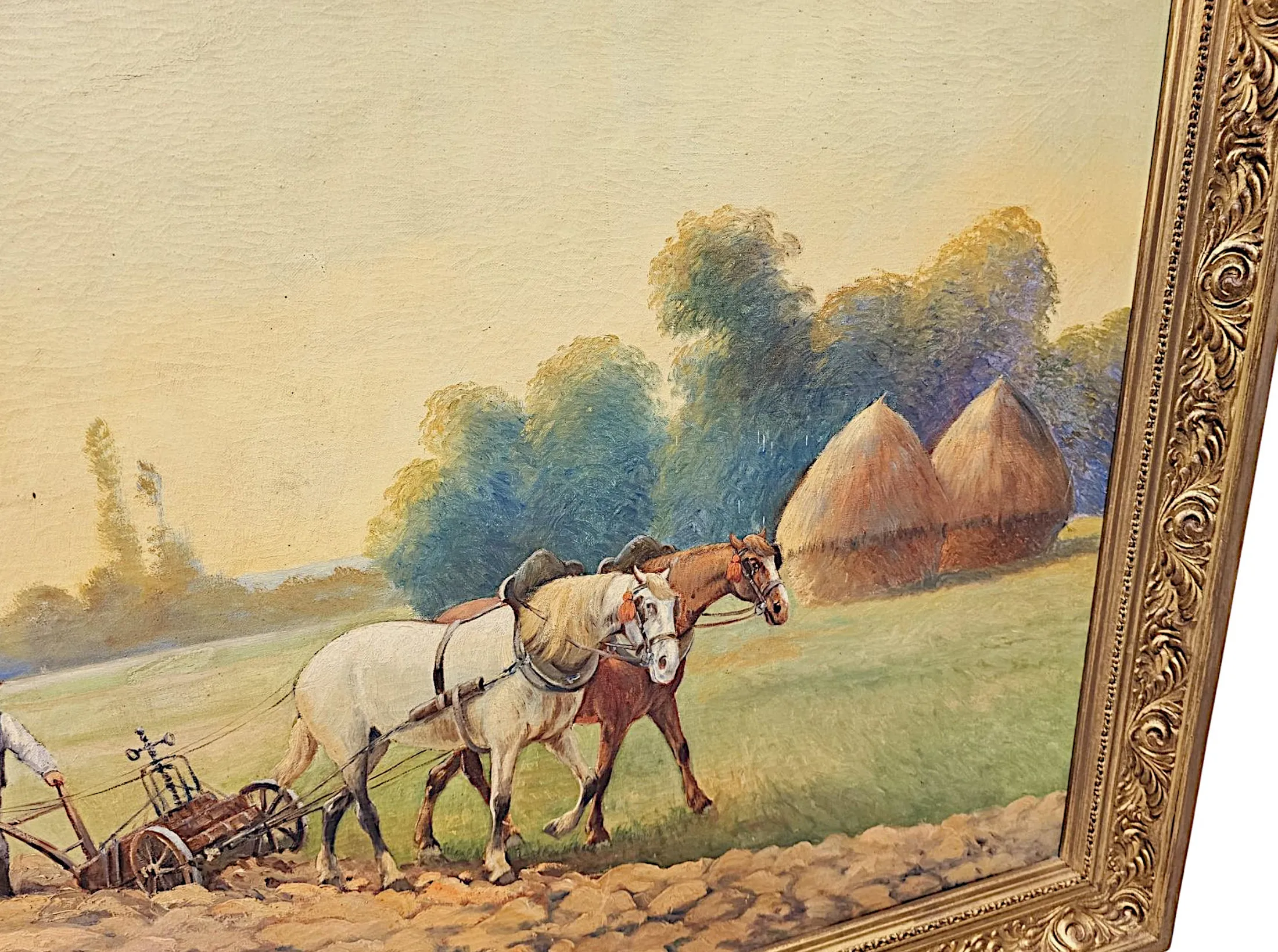 A Very Fine Large Early 20th Century Oil On Canvas Painting