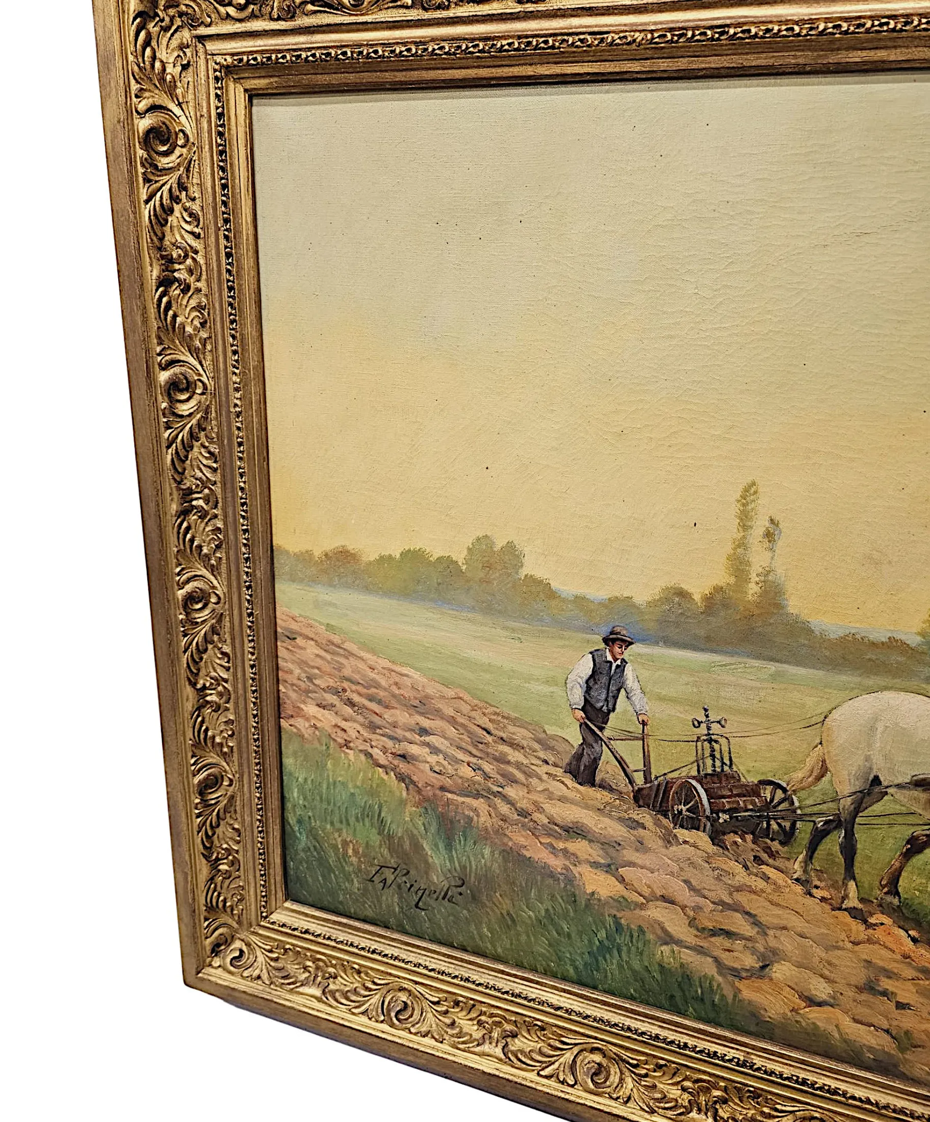 A Very Fine Large Early 20th Century Oil On Canvas Painting