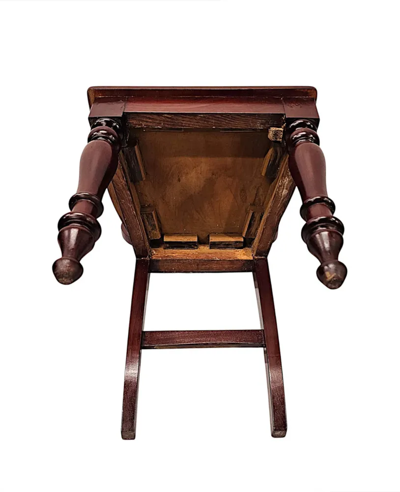A Very Rare and Fine 19th Century Irish Set of Four Hall Chairs