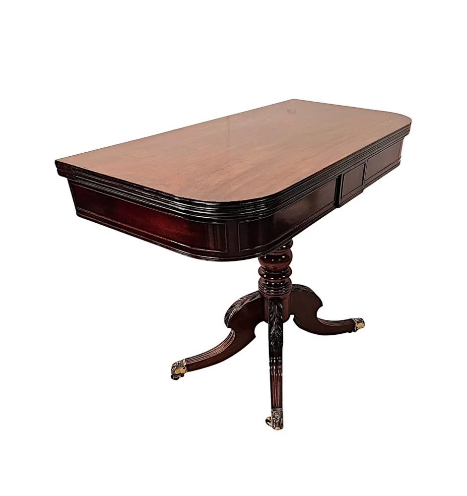 A Stunning Early 19th Century Regency Simple Design Turn Over Leaf Tea Table
