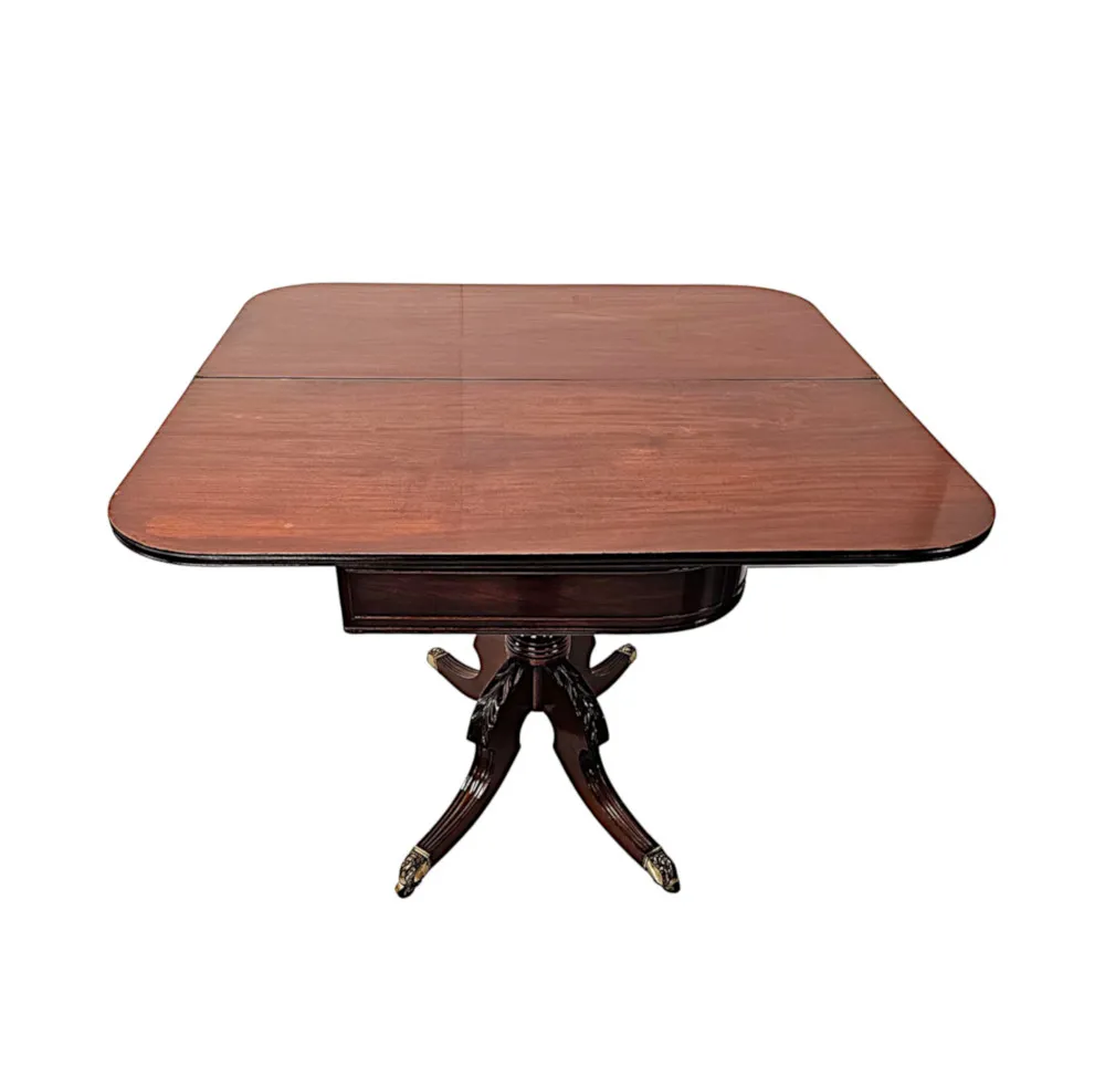 A Stunning Early 19th Century Regency Simple Design Turn Over Leaf Tea Table