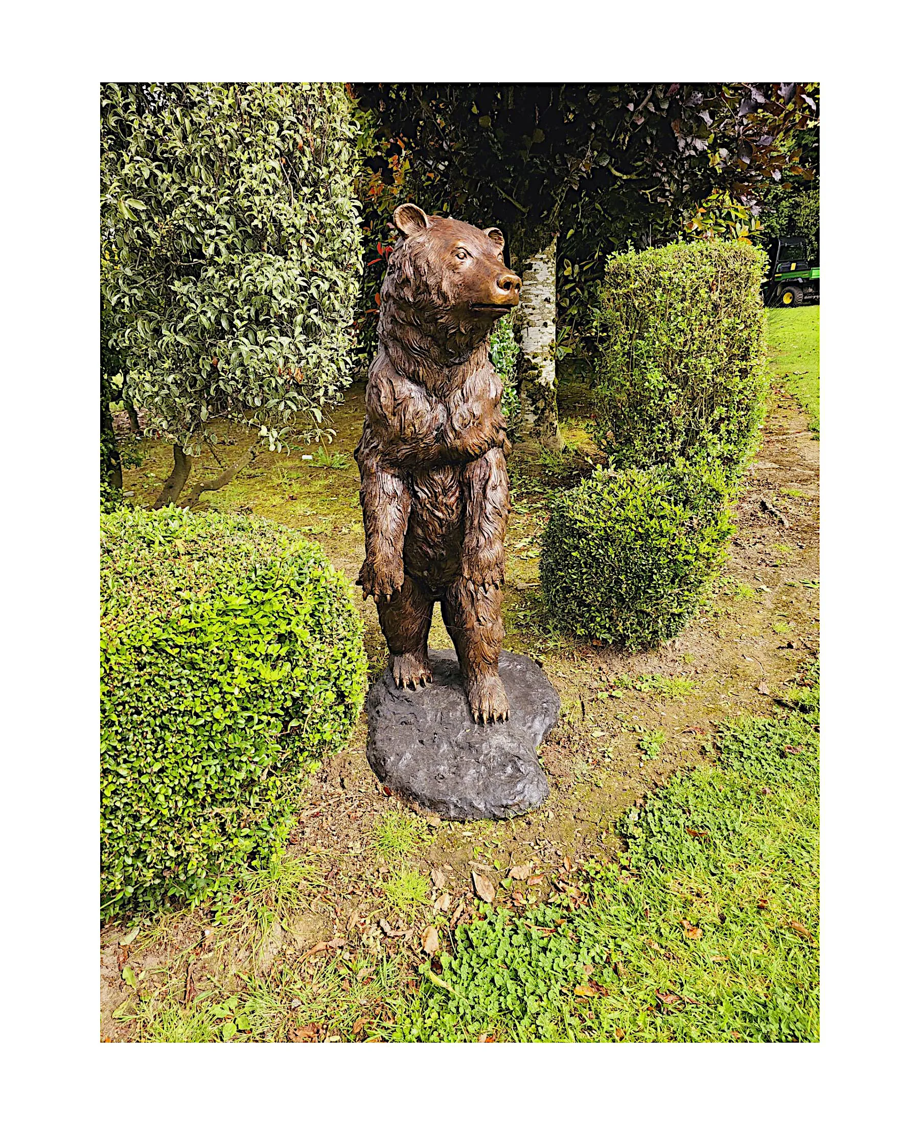  A Very Fine Bronze Animalier Garden Sculpture of a Bear