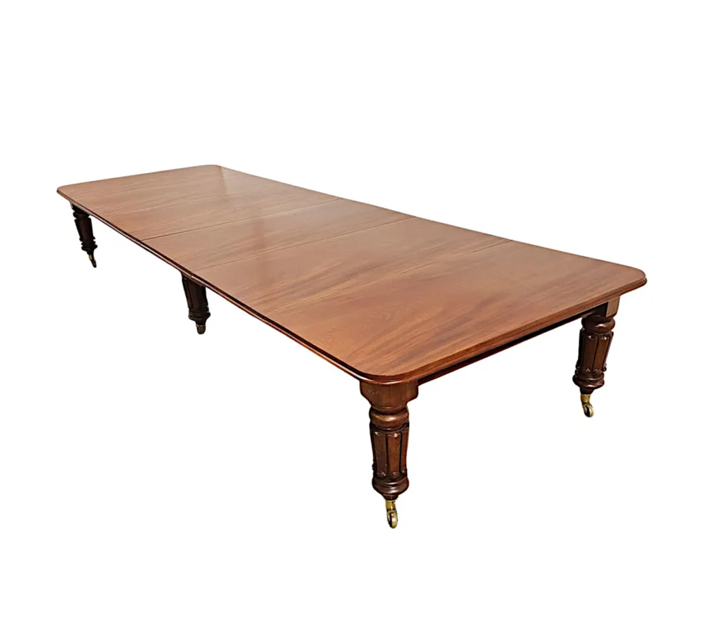 A Very Rare Massive Early 19th Century William IV Country House Dining Table 