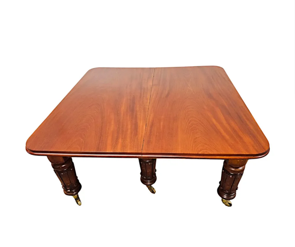 A Very Rare Massive Early 19th Century William IV Country House Dining Table 
