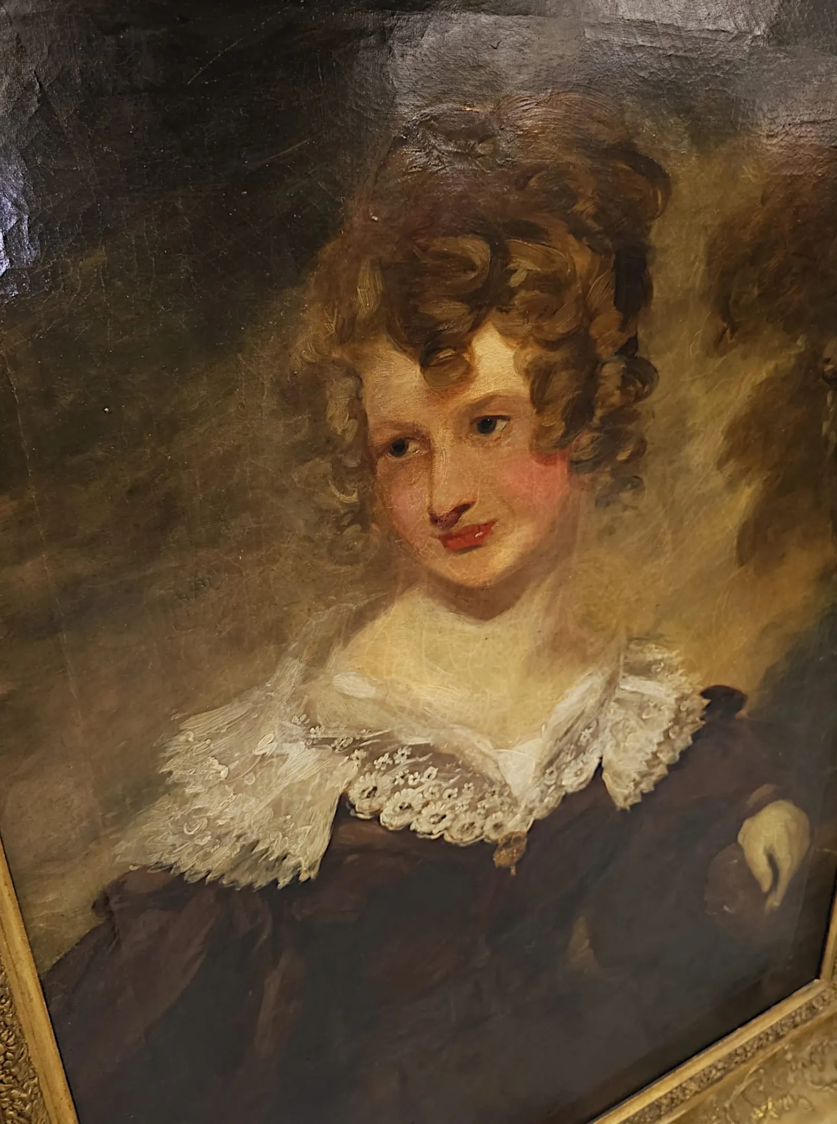 A Very Rare Pair of 19th Century Giltwood Framed Irish Country House Portraits