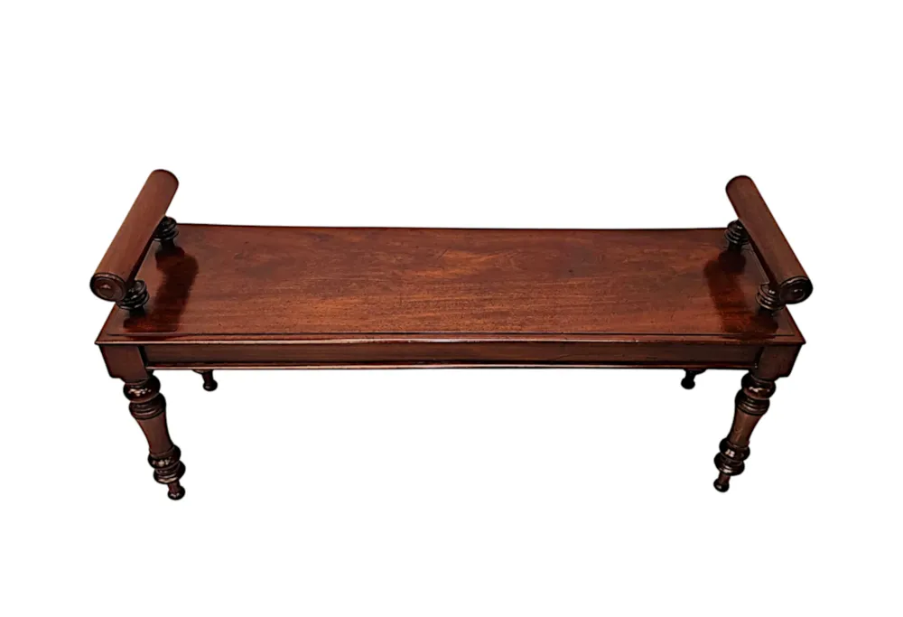 A Very Rare 19th Century Hall Bench