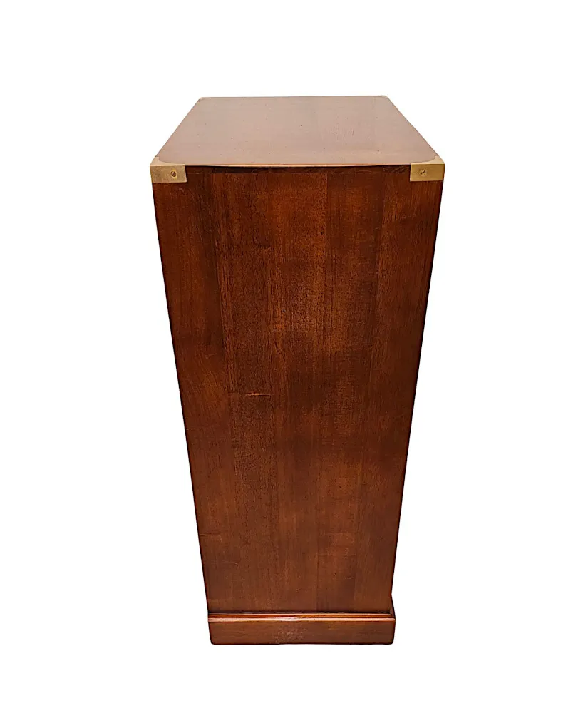 A Gorgeous Tall Chest of Drawers in the Campaign Style