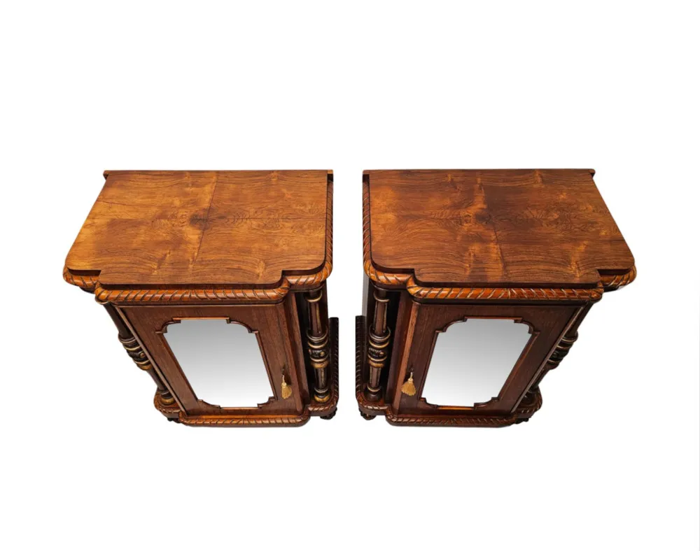 A very fine Pair of 19th Century Pier Cabinets