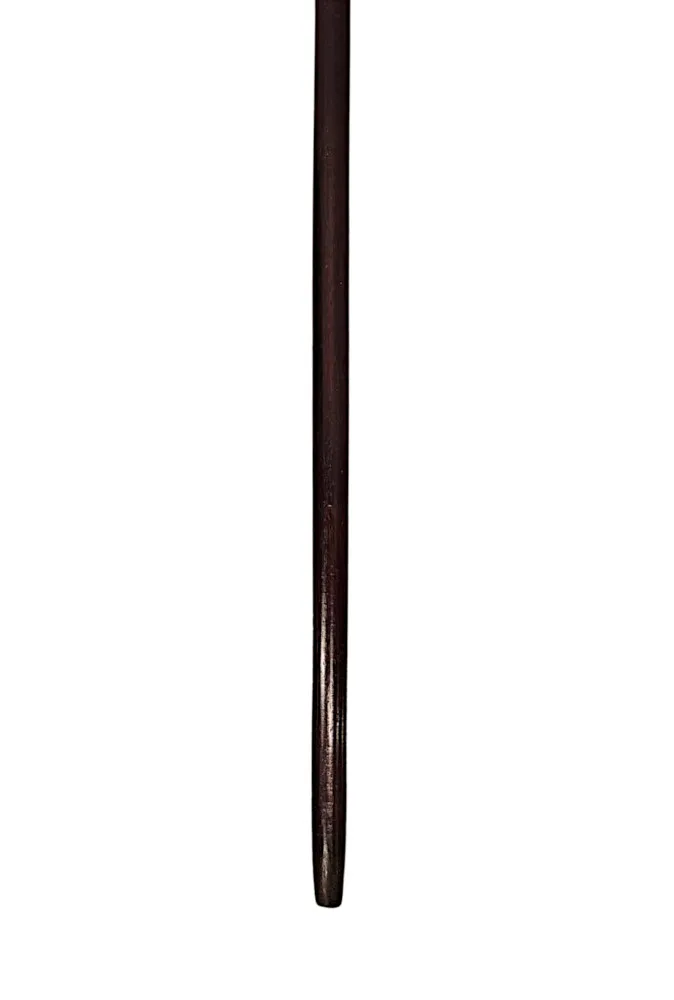 A Very Rare 19th Century Silver Topped 'Cathedral Peep' Walking Cane