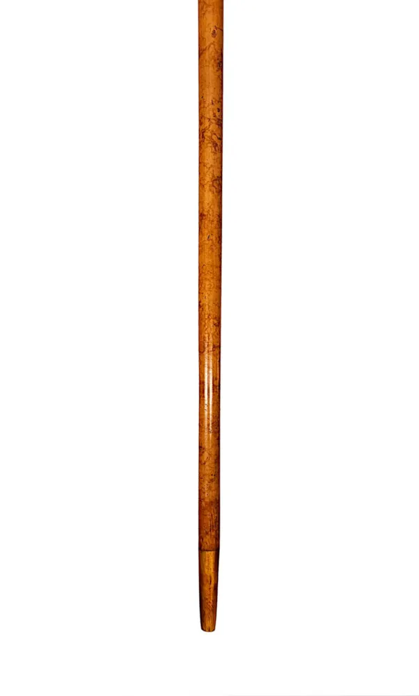 A Very Rare 19th Century Gadget Walking Stick With A Rabbit Handle and Hidden Corkscrew