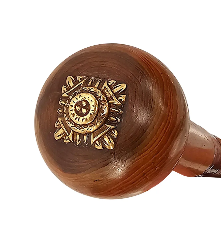A Very Rare 19th Century Gadget Walking Cane with Concealed Game