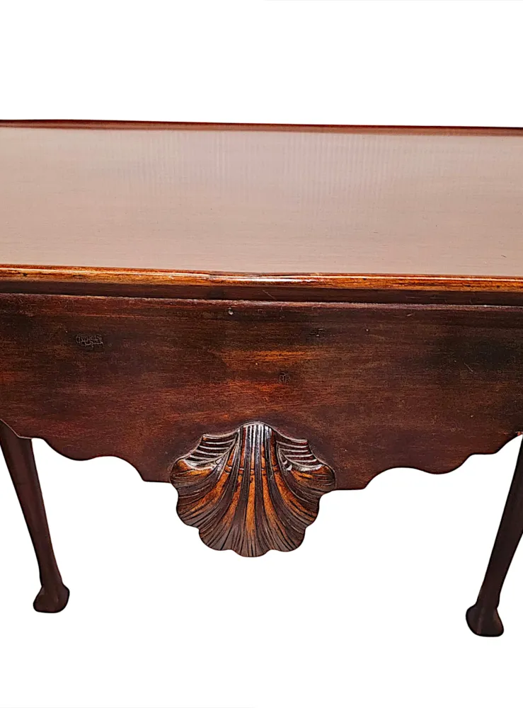 A Very Fine 19th Century Irish Silver Table in the Georgian Manner