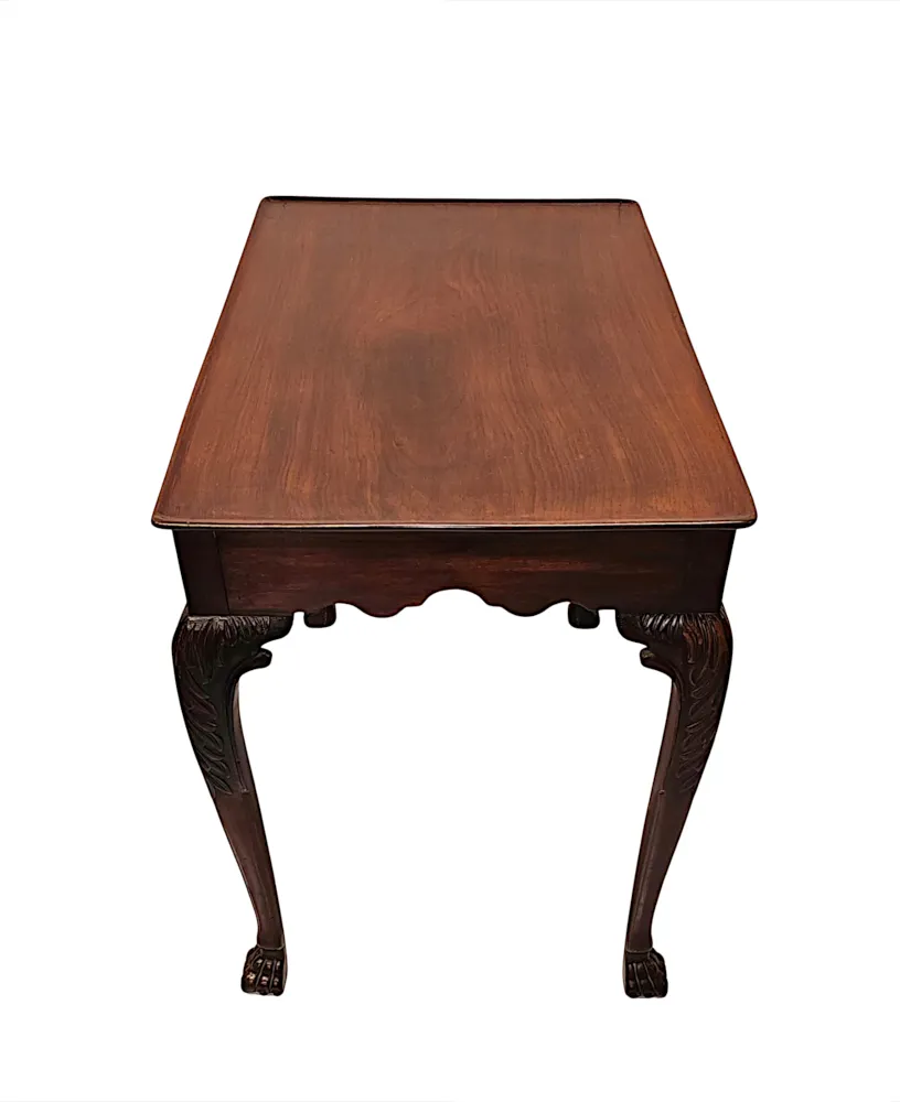 A Very Fine 19th Century Irish Silver Table in the Georgian Manner