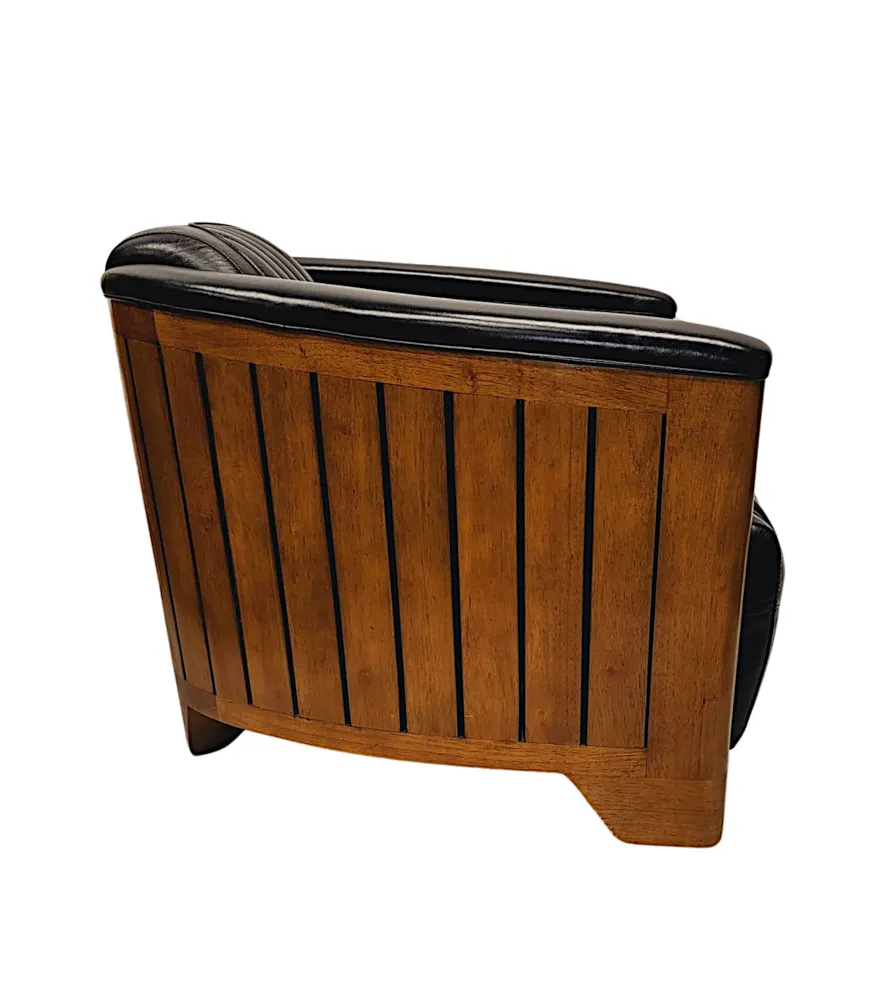 A Fabulous Club Armchair in the Art Deco Style