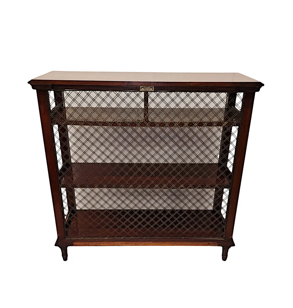A Fabulous 19th Century Irish Open Bookcase