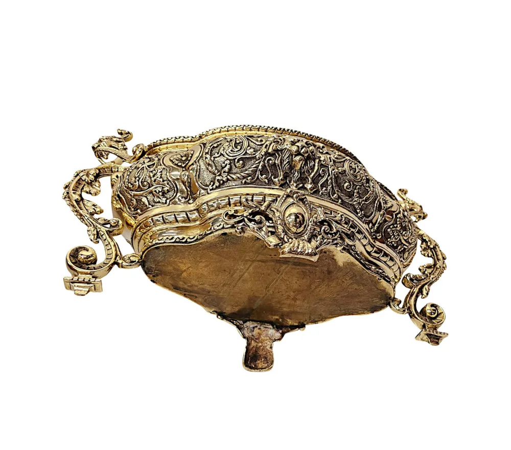  A Very Rare 19th Century Polished Brass Jardiniere or Planter 