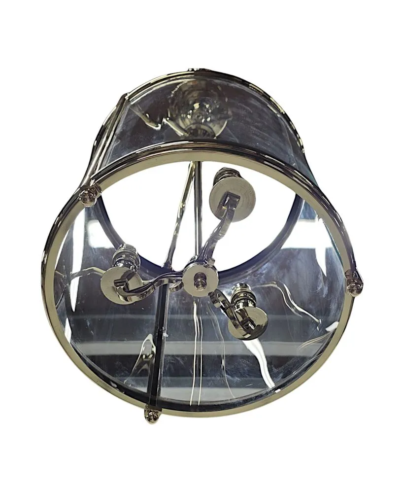 A Gorgeous Mid 20th Century Simple Design Brass Lantern