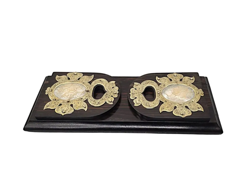 A Very Rare 19th Century Coromandel Desk Set