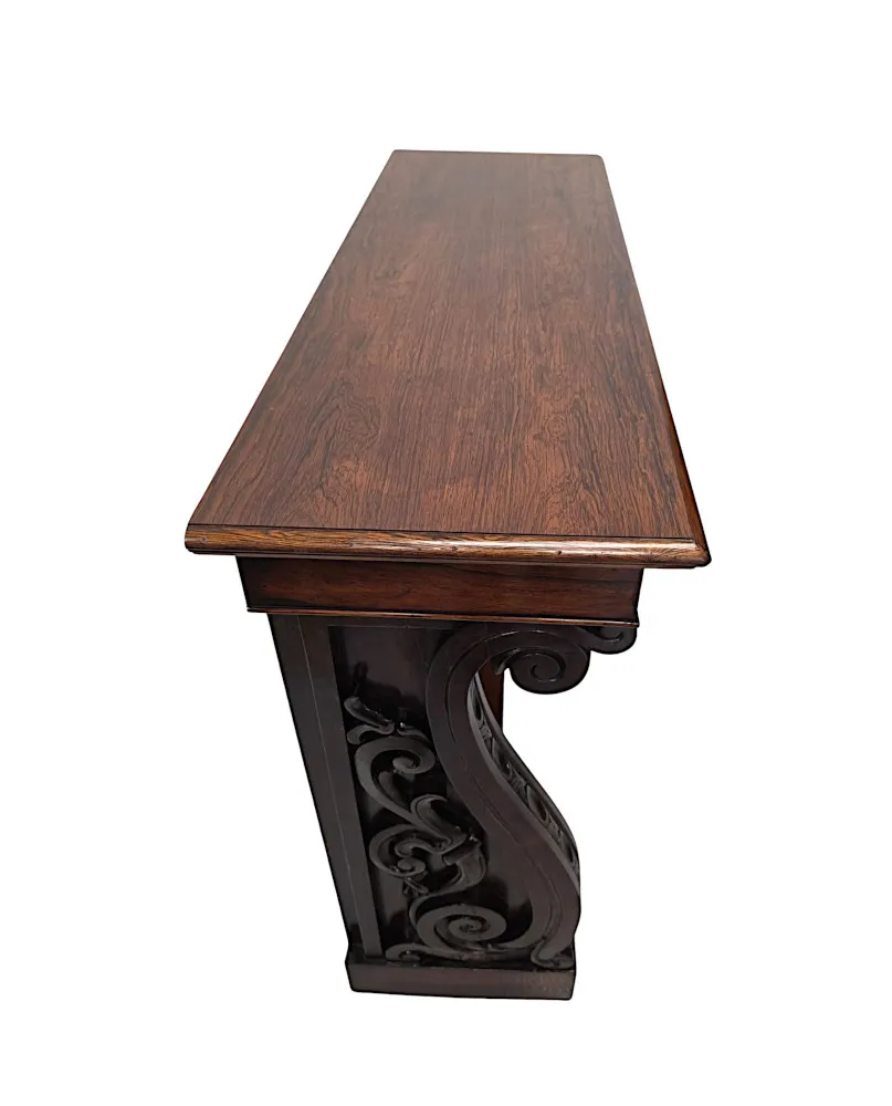 A Very Rare Early 19th Century Mirror Back Console Table